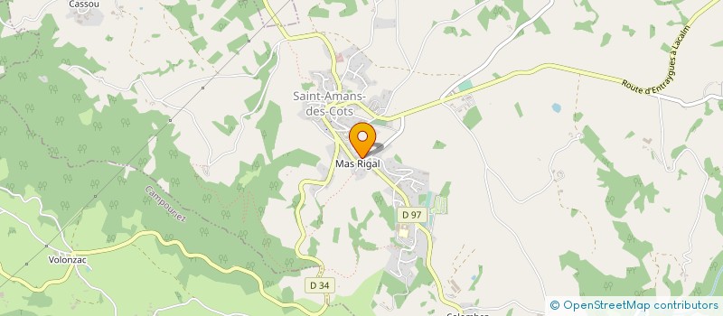 localisation de l'entreprise MONSIEUR GILBERT BOULOUIS à SAINT-AMANS-DES-COTS