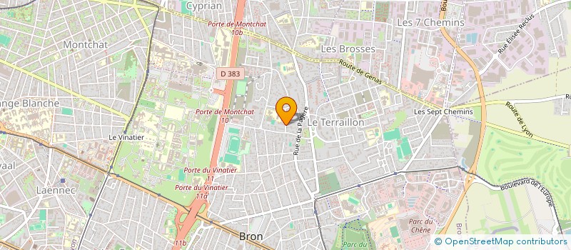 localisation de l'entreprise MONSIEUR GILBERT BOURCIER  BRON