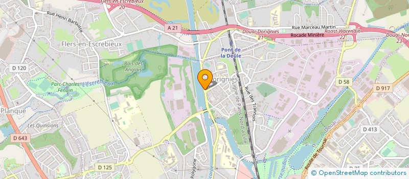 localisation de l'entreprise MONSIEUR GILBERT BOURISVILLE à DOUAI