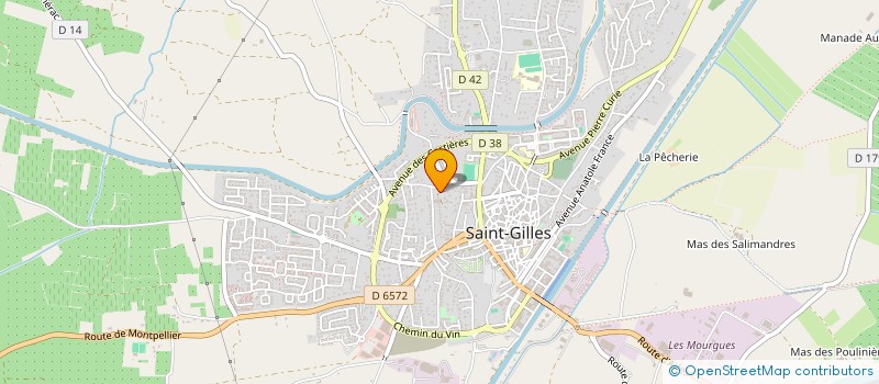localisation de l'entreprise MONSIEUR GILBERT BOUVARD à SAINT-GILLES