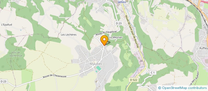 localisation de l'entreprise MONSIEUR GILBERT BOUVIER  MAUBEC