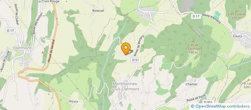 localisation de l'entreprise MONSIEUR GILBERT BRECHES  MENTHONNEX-SOUS-CLERMONT