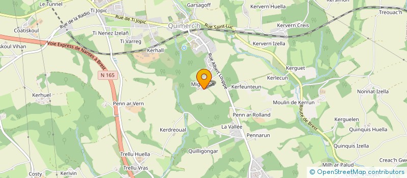 localisation de l'entreprise MONSIEUR GILBERT BRONNEC  PONT-DE-BUIS-LES-QUIMERCH