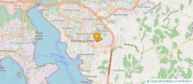 localisation de l'entreprise MONSIEUR GILBERT BRUTE à LES ABYMES