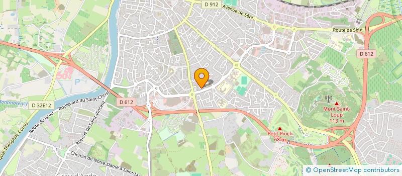 localisation de l'entreprise MONSIEUR GILBERT BUFFLER  AGDE