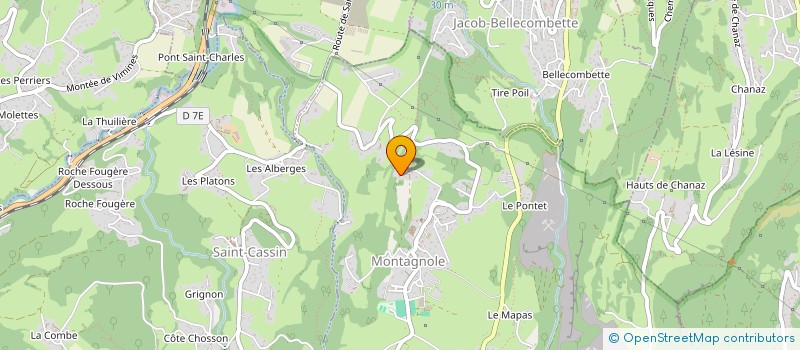 localisation de l'entreprise MONSIEUR GILBERT BURDIN  MONTAGNOLE