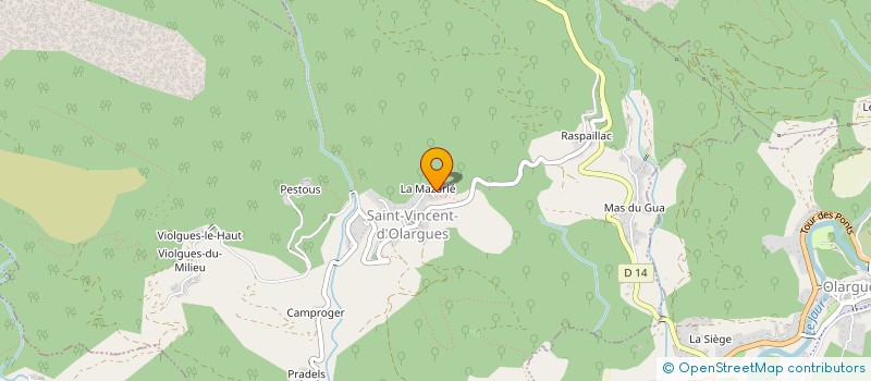 localisation de l'entreprise MONSIEUR GILBERT CANNAC à SAINT-VINCENT-D OLARGUES