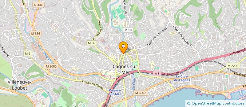 localisation de l'entreprise MONSIEUR GILBERT CARBONEL à CAGNES-SUR-MER