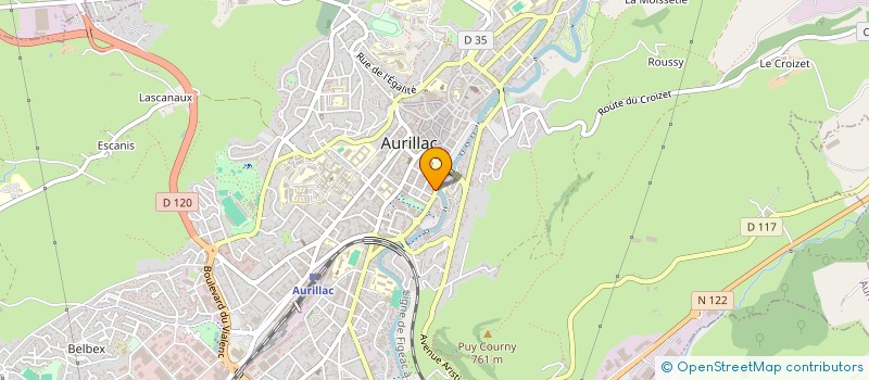 localisation de l'entreprise MONSIEUR GILBERT CARBONNEL à AURILLAC