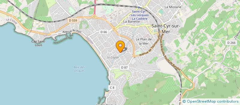 localisation de l'entreprise MONSIEUR GILBERT CARBONNEL à SAINT-CYR-SUR-MER
