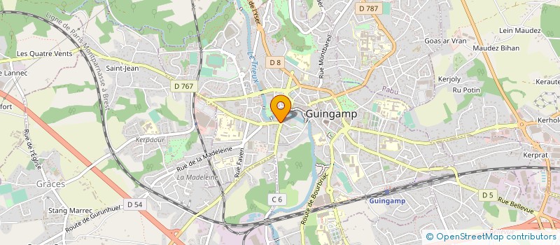 localisation de l'entreprise MONSIEUR GILBERT CARTIER à GUINGAMP