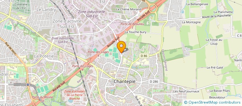 localisation de l'entreprise MONSIEUR GILBERT CASAMAJOU  CHANTEPIE