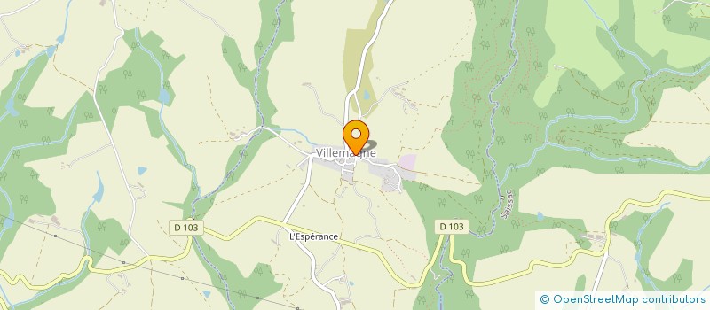 localisation de l'entreprise MONSIEUR GILBERT CASSAGNE  VILLEMAGNE