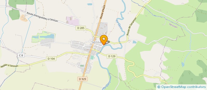 localisation de l'entreprise MONSIEUR GILBERT CASSIN  SEISSAN