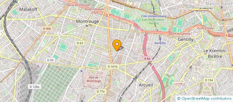 localisation de l'entreprise MONSIEUR GILBERT CASTANY à MONTROUGE