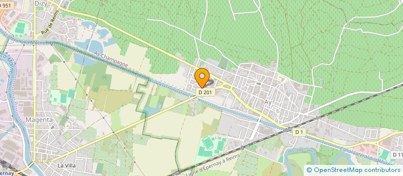 localisation de l'entreprise MONSIEUR GILBERT CAUTEL  AY-CHAMPAGNE