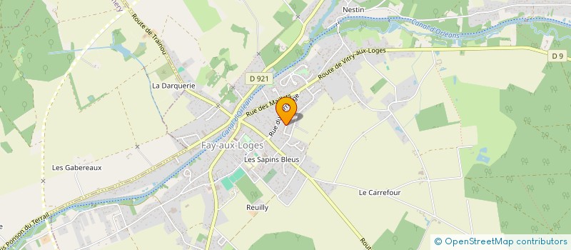 localisation de l'entreprise MONSIEUR GILBERT CAZEAUX à FAY-AUX-LOGES