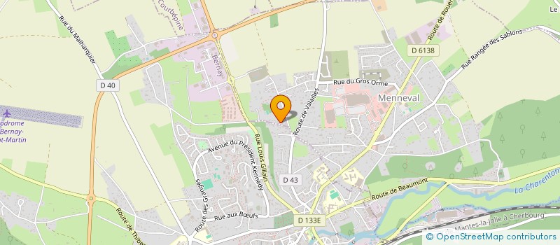 localisation de l'entreprise MONSIEUR GILBERT CHALONY  MENNEVAL