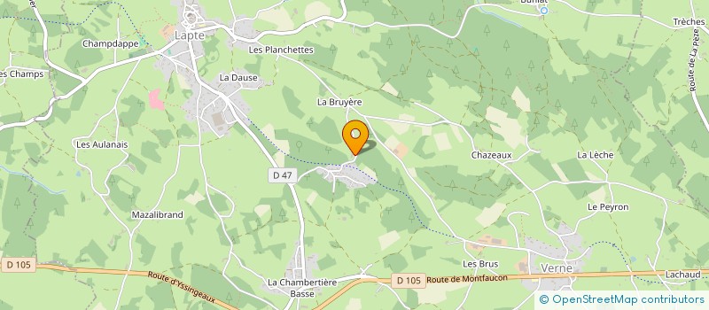 localisation de l'entreprise MONSIEUR GILBERT CHAMBON à ARAULES