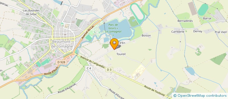 localisation de l'entreprise MONSIEUR GILBERT CHAMPIE  BEAUMONT-DE-LOMAGNE