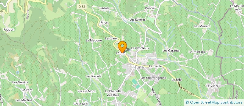 localisation de l'entreprise MONSIEUR GILBERT CHANUDET à FLEURIE