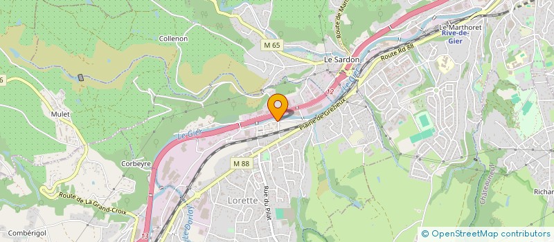 localisation de l'entreprise MONSIEUR GILBERT CHAPARD  LORETTE