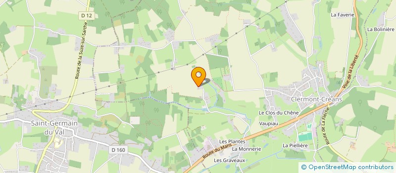 localisation de l'entreprise MONSIEUR GILBERT CHAPEAU  CLERMONT-CREANS