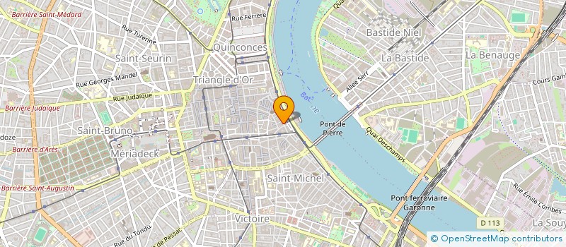 localisation de l'entreprise MONSIEUR GILBERT CHAPIN  BORDEAUX