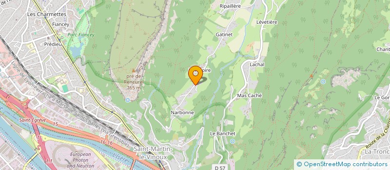 localisation de l'entreprise MONSIEUR GILBERT CHARLES  SAINT-MARTIN-LE-VINOUX