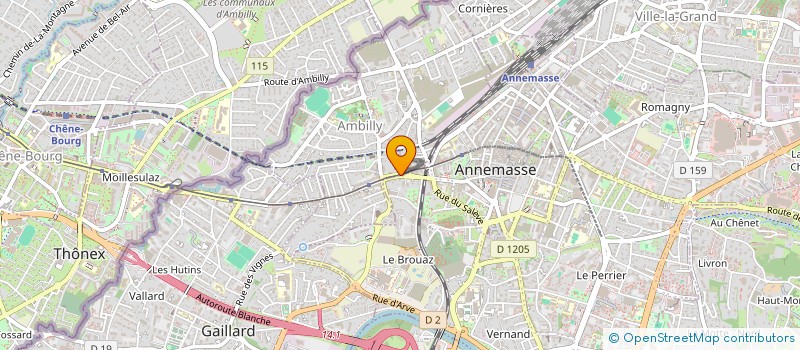 localisation de l'entreprise MONSIEUR GILBERT CHARRIERE  AMBILLY