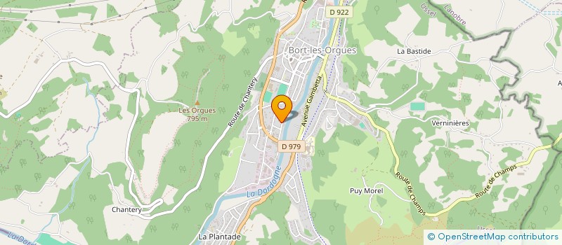 localisation de l'entreprise MONSIEUR GILBERT CHATONNIER  BORT-LES-ORGUES