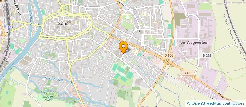 localisation de l'entreprise MONSIEUR GILBERT CHAUVIN à SENS