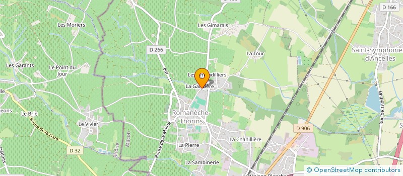 localisation de l'entreprise MONSIEUR GILBERT CHEVROTON à ROMANECHE-THORINS