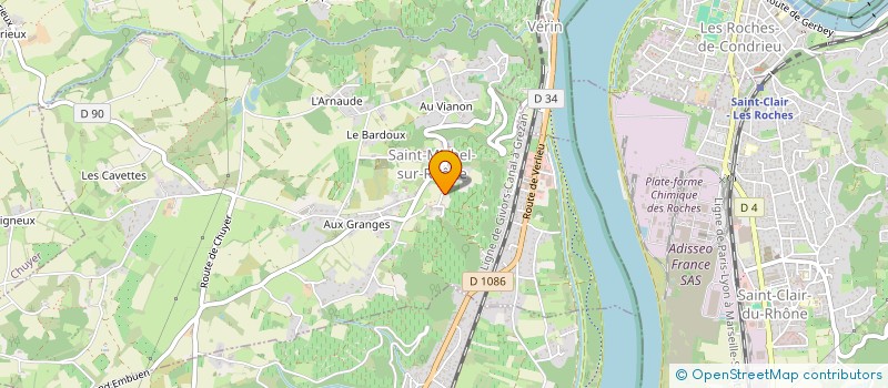 localisation de l'entreprise MONSIEUR GILBERT CHIRAT  SAINT-MICHEL-SUR-RHONE