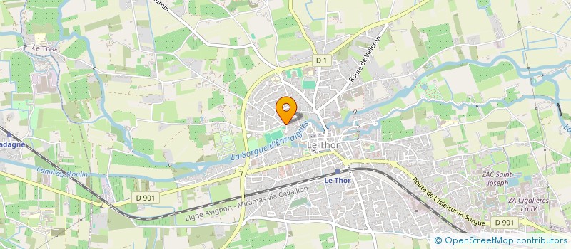 localisation de l'entreprise MONSIEUR GILBERT CHIRON  LE THOR