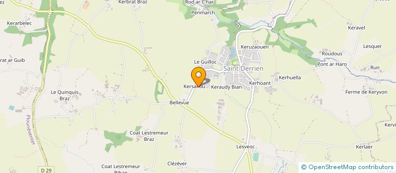 localisation de l'entreprise MONSIEUR GILBERT CHOPIN  SAINT-DERRIEN