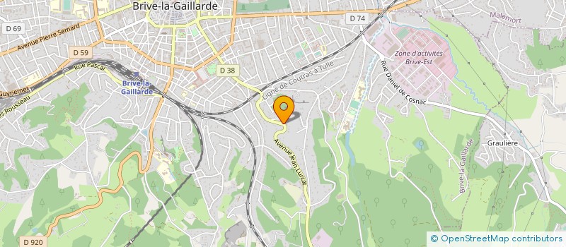 localisation de l'entreprise MONSIEUR GILBERT CISTERNE à BRIVE-LA-GAILLARDE