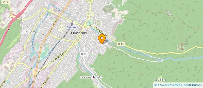localisation de l'entreprise MONSIEUR GILBERT COLLET à OYONNAX