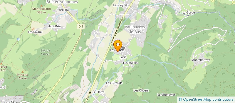 localisation de l'entreprise MONSIEUR GILBERT COLLOMB  VAULNAVEYS-LE-BAS