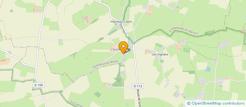 localisation de l'entreprise MONSIEUR GILBERT CONIN  GRANDCAMP-MAISY