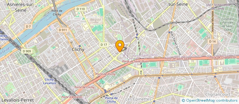 localisation de l'entreprise MONSIEUR GILBERT CORDELLIER à CLICHY