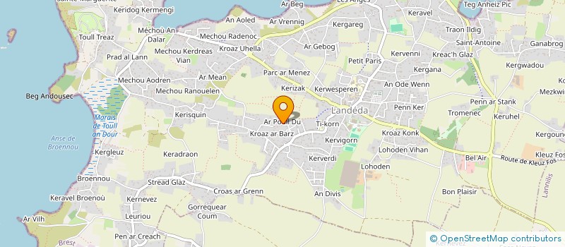 localisation de l'entreprise MONSIEUR GILBERT COUM  LANDEDA