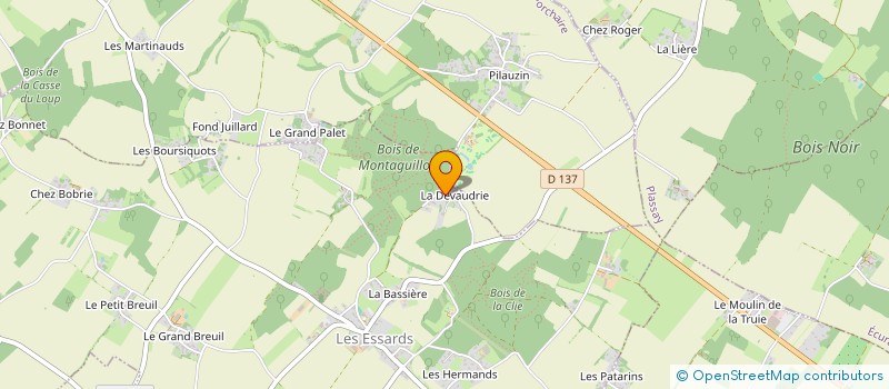 localisation de l'entreprise MONSIEUR GILBERT COUTIN à LES ESSARDS