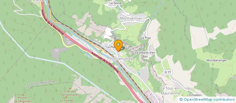 localisation de l'entreprise MONSIEUR GILBERT COVAREL  LA TOUR-EN-MAURIENNE