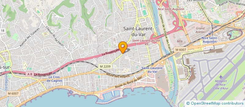 localisation de l'entreprise MONSIEUR GILBERT CROUE à SAINT-LAURENT-DU-VAR