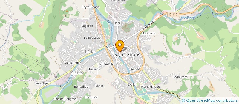 localisation de l'entreprise MONSIEUR GILBERT CUJUS à SAINT-GIRONS