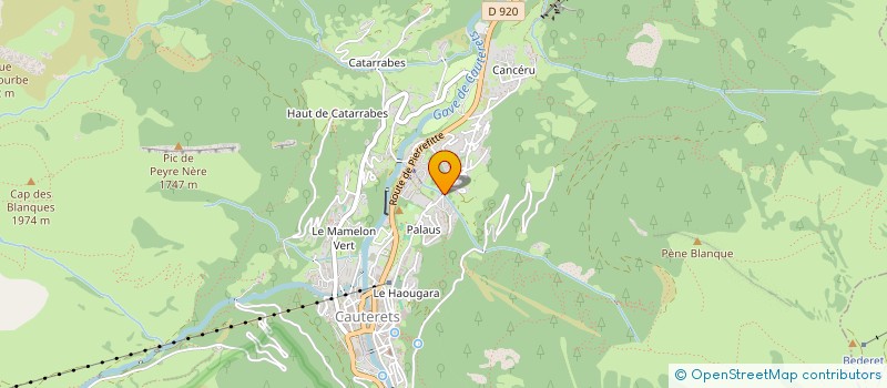 localisation de l'entreprise MONSIEUR GILBERT CUQ  CAUTERETS