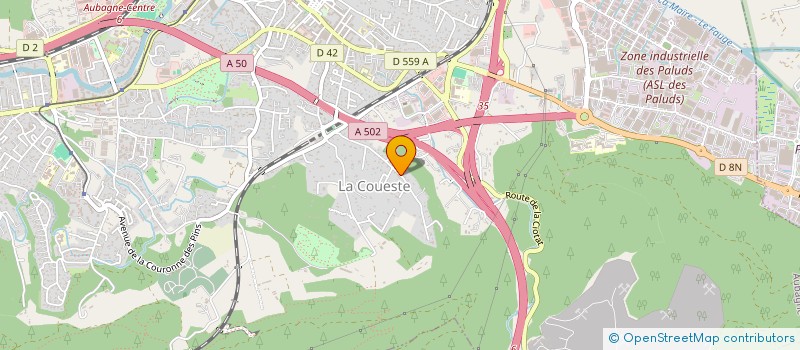 localisation de l'entreprise MONSIEUR GILBERT DALMASSO  AUBAGNE