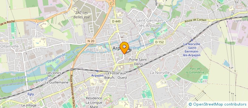 localisation de l'entreprise MONSIEUR GILBERT DARGEMONT  ARPAJON