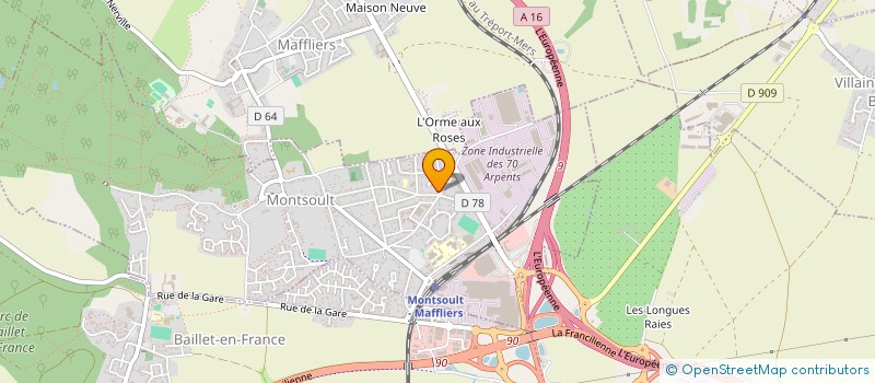 localisation de l'entreprise MONSIEUR GILBERT DARMON à MONTSOULT